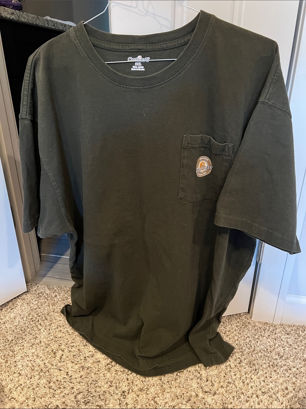 Carhartt Short Sleeve Pocket T-Shirt - Olive Green